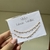 Pulseiras com pingentes quadradinhos rosa - Tal Mãe... Tal Filha... - Milo
