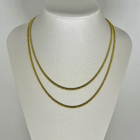 Choker dupla diamantada