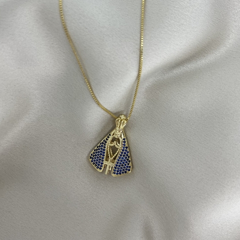 Gargantilha Nossa Senhora Aparecida - manto duo