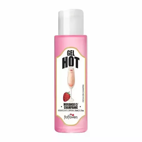 Gel Hot Morango com champanhe