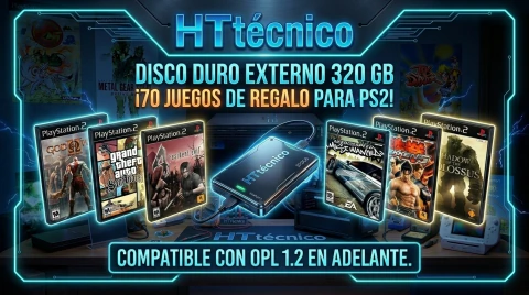Disco externo de 320 GB PS2