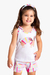 PIJAMA MEIA MALHA CORACAO LISTRADO - DEDEKA