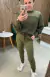 Calça Biamar algodão com punho canelado - Verde Militar