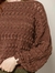 BLUSA EM ALGODÃO, GOLA CANOA PONTO VAZADO. - Boutique da Lu