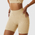 Conjunto Cintura alta sem costura feminina Shorts Yoga, Squat Proof,