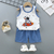 Conjunto de camiseta e shorts de a - loja online