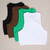 Top feminino estilo Colheita, Sem Mangas, Cor Sólida, Regata