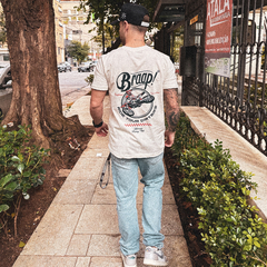 Camiseta Braap! Ride your Dirtbike - Off White na internet