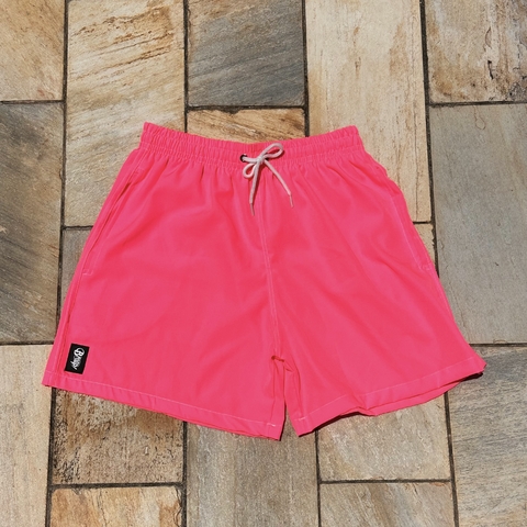 Bermuda Braap! Praia - Rosa Neon