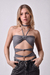 Body feminino Malu cinza