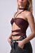 Body feminino Malu marrom - comprar online