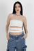 Cropped feminino poliamida off-white Estela