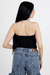 Cropped feminino poliamida preto Estela na internet