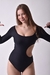 Body feminino poliamida off-white Isa - USE SHINEE