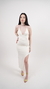 Vestido longo feminino poliamida off-white Martini - comprar online