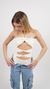 Body feminino poliamida off-white Malu na internet