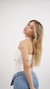 Body feminino poliamida off-white Malu - loja online