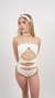 Body feminino poliamida off-white Malu - comprar online