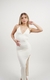 Vestido longo feminino poliamida off-white Martini - loja online