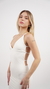 Imagem do Vestido longo feminino poliamida off-white Martini