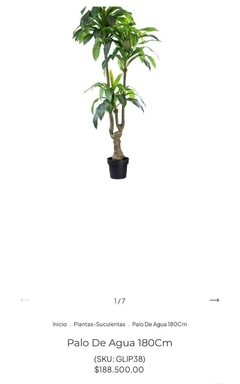 PLANTA ARTIFICIAL PALO DE AGUA 180 cms -