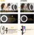 Imagem do 10 Polegada led anel de luz fotográfica selfie anel iluminação com suporte do