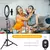 26cm led selfie anel lâmpada fotográfica selfie anel de iluminação usb remot
