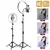 26cm led selfie anel lâmpada fotográfica selfie anel de iluminação usb remot