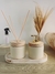Kit Decorativo Saboneteira e Difusor de Varetas Cor Areia - 240 ml na internet