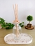 Vidro Decorativo Difusor de Varetas com Rosa em Cerâmica 250 ml