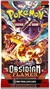 Pokémon Trading Card Game Scarlet & Violet Obsidian Flames sobre booster 10 cartas