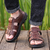 Imagem do Sandália Masculina de Couro Legítimo Viva Confort