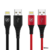 CABO USB LIGHTNING GSHIELD TECH PROOF 1,2M 3A MFI CARREGAMENTO RAPIDO VERMELHO - comprar online
