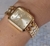 Relógio Feminino Quadrado Serpens Cristais Dourado - Ref: 77234LPSVDB1