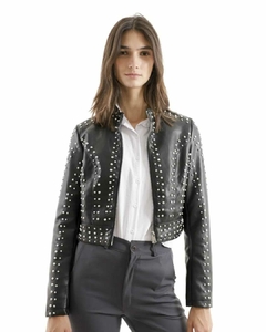 Campera FULL tachas ecocuero importada