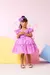 Vestido Linha Festas Infantil Lilás Flores Jardim Encantado na internet