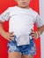T-shirt Branca com Detalhe em Paete na Manga