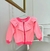 Casaco infantil Rosa Babados