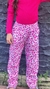 Calça Jogger Feminina Infantil Tigresa Pink