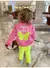 Conjunto Manga Longa 2pçs Kids Rosa Borboleta Frente e Costas - comprar online