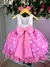 Vestido Temático Luxo Minnie Rosa Linha Festa - comprar online