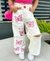 Wide leg infantil calça jeans feminina borboletas