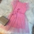 Vestido Rosa Brilhoso