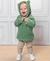 Moletom Teddy Capuz para Bebê Polar Verde