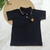 Gola Polo Masculina Infantil Preta