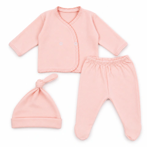 Interlock: Saquito c/picot, Ranita, Gorro c/nudo