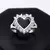 Anillo De Corazón Con Piedras
