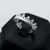 Anillo De Corona Con Corazones De Plata - comprar en línea