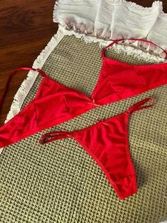 CONJUNTO ANA TEXTURADO - ROJO