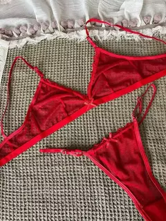 CONJUNTO MICA MICROTUL - ROJO